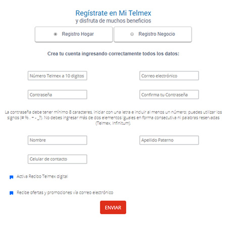 Registrate En Mi Telmex