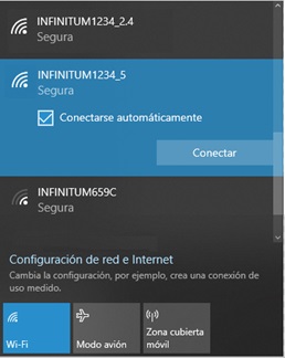 imagen ilustrativa de redes wifi para seleccionar