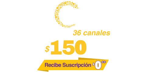 Star Tv Disfruta de 36 canales desde $150 adicionales al mes, recibe suscripción $0**.