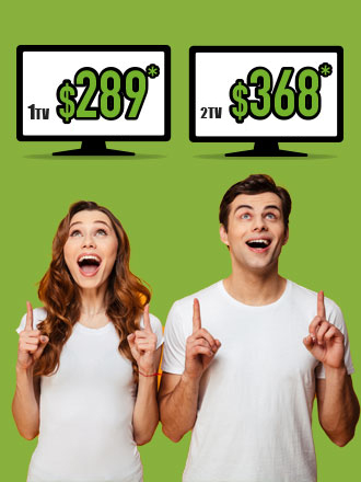 Paquete super nova por una tv $289 y por dos tv $ 368