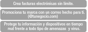 Por $399 al mes. Además, obtén 50% de descuento en las Soluciones Faceboock Fanpage y Google Mi Negocio.