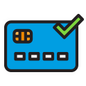 icono tarjeta de débito o crédito