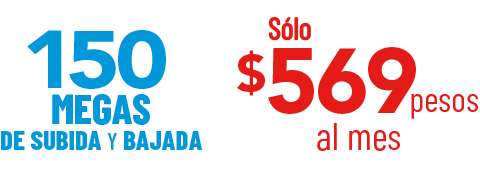 Paquete Infinitum exceso de velocidad con fibra óptica y Netflix.