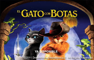 El gato con botas en Claro video con Telmex