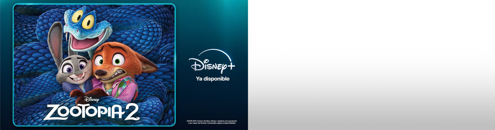 Zootopia 2 en Disney por Telmex