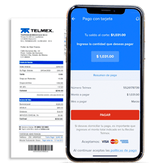 Paga tu Recibo en la App Telmex