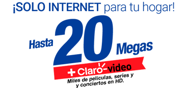¡Solo internet para tu hogar!. Por sólo $349 al mes.