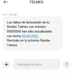 Correo y SMS de actualización de datos fiscales en Telmex correo-sms-actualizacion-datos-fiscales-Telmex
